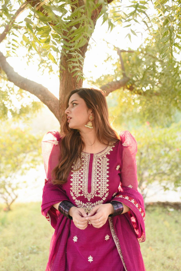PATILA DRESS PINK  WHITE SHALWAR KAMEEZ