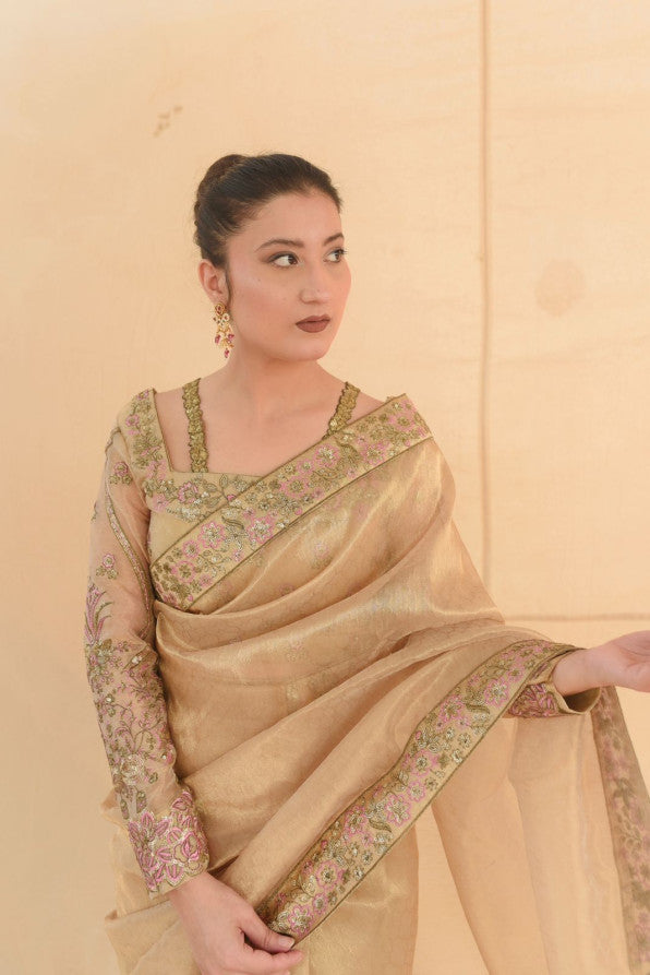 SONHERI COLLECTION ( GOLDEN SAREE )