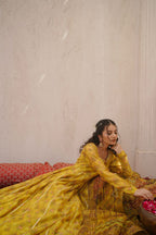 EID COLLECTION'25 ( FLORAL YELLOW DRESS )