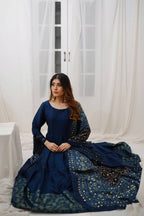 RANGREZ COLLECTION (BLUE KAMDANI DRESS )