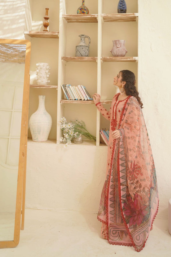 EID COLLECTION'25 ( PINK PRINTED DRESS )
