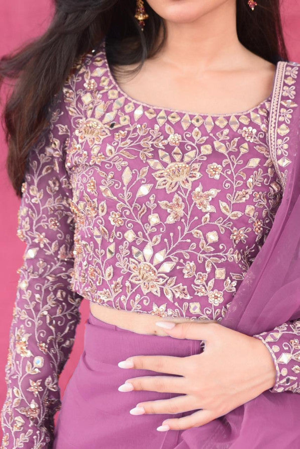 FESTIVE'25 ( LILAC SAREE )