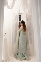 RANGREZ COLLECTION ( SEA BLUE LEHANGA DRESS )