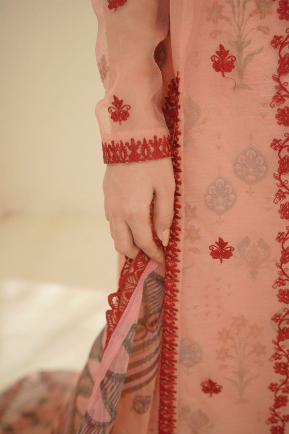 EID COLLECTION'25 ( PINK PRINTED DRESS )
