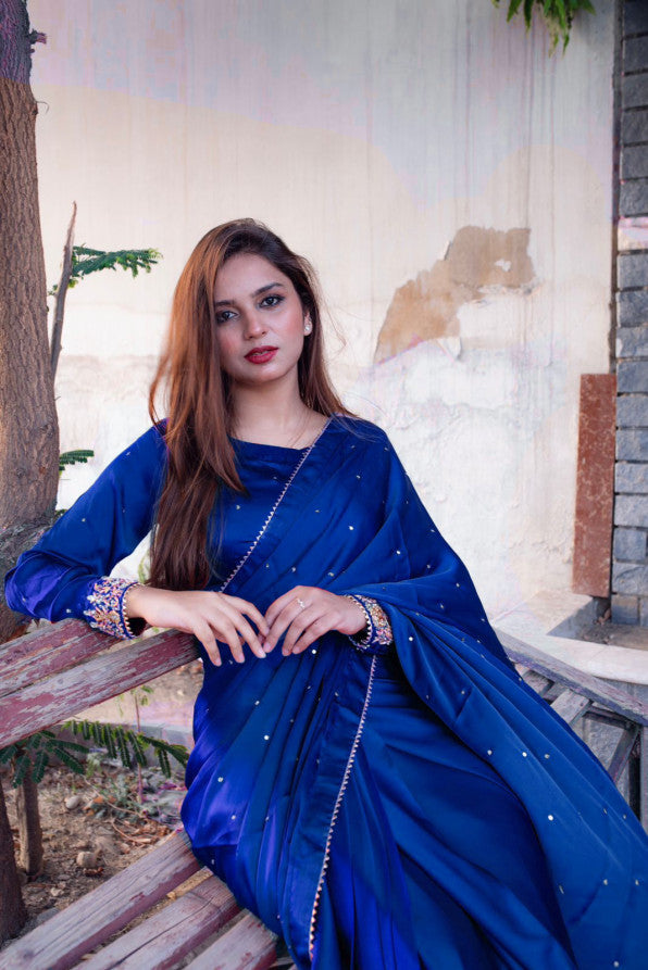 MAYON SILK SAREE IN BLUE