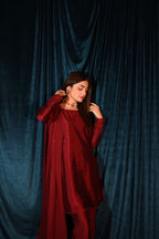 RAW SILK COLLECTION ‘25 BLOOD RED DRESS