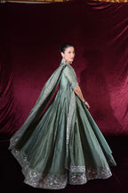 EXCLUSIVE COLLECTION ( SAGE GREEN ANGRAKHA )