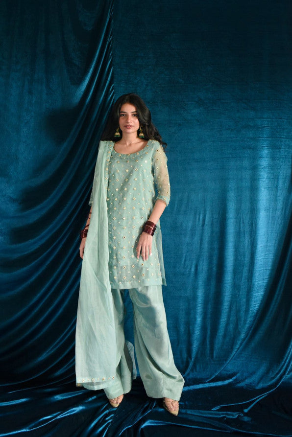 SKY BLUE FARSHI SHALWAR