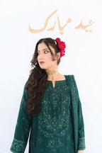 MEETHI EID'26 ( DARK GREEN DRESS )