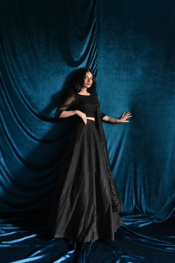 BLACK LEHANGA CHOLI
