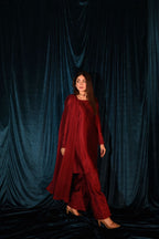 RAW SILK COLLECTION ‘25 BLOOD RED DRESS
