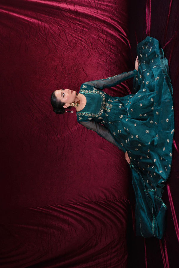 EXCLUSIVE COLLECTION ( SEAGREEN ANARKALI )