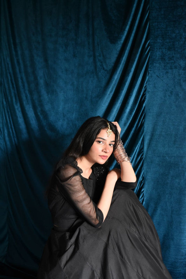 BLACK LEHANGA CHOLI
