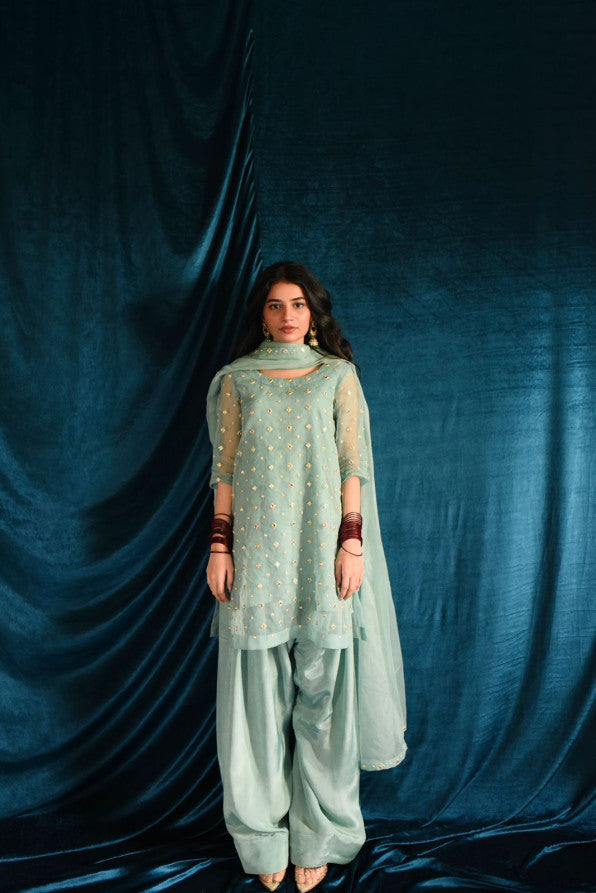 SKY BLUE FARSHI SHALWAR