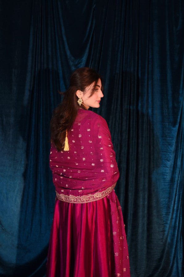 RAW SILK COLLECTION ‘25 HOT PINK DRESS