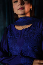 RAW SILK COLLECTION ‘25 ROYAL BLUE SHALWAR KAMEEZ