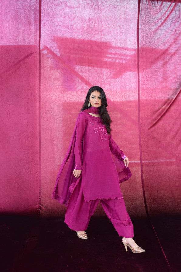 FESTIVE PRET 25 ( HOT PINK FARSHI )