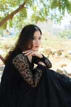 BLACK FLOWY DRESS
