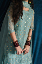 SKY BLUE FARSHI SHALWAR