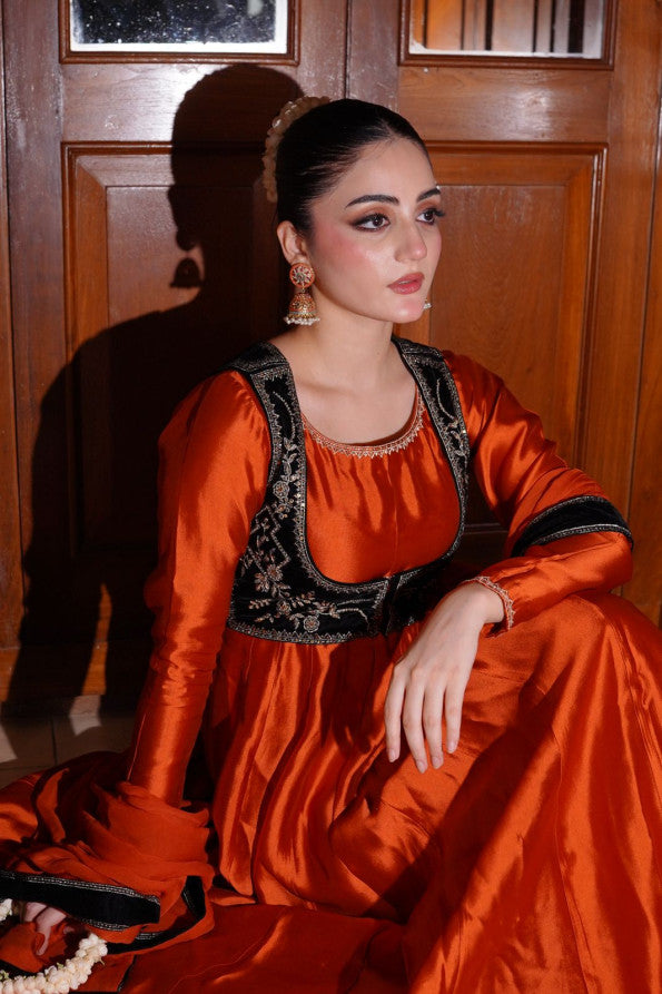 Ashnah Collection’25 ( Orange Dress )