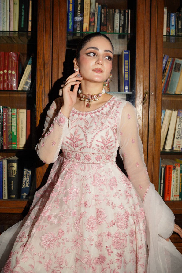 Ashnah Collection’25 ( White pink dress )