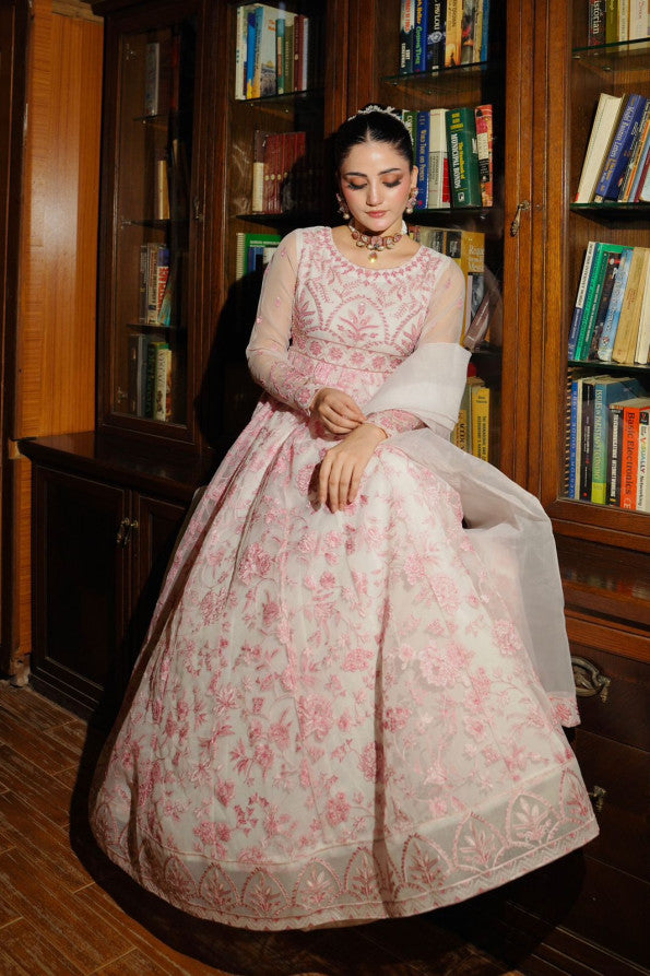 Ashnah Collection’25 ( White pink dress )