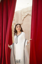 EID COLLECTION’25 WHITE FARSHI SHALWAR