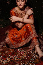 PHOOL COLLECTION ‘25 ( RUST LONG SHIRT DRESS)