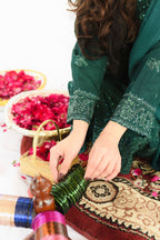 MEETHI EID'26 ( DARK GREEN DRESS )