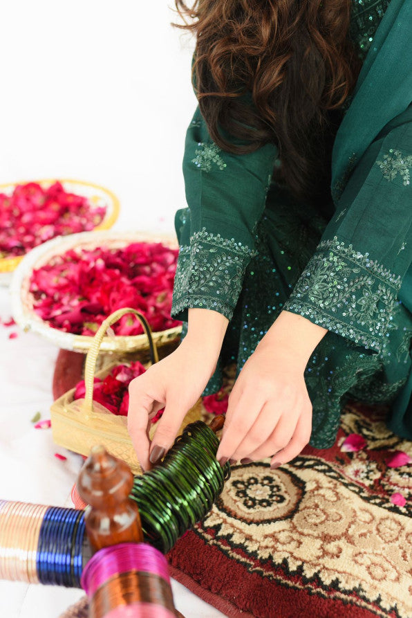 MEETHI EID'26 ( DARK GREEN DRESS )