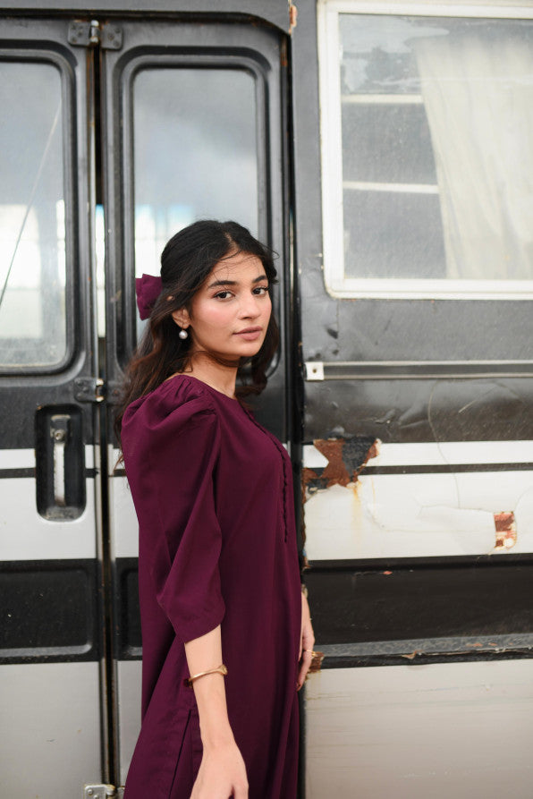 AKS (Burgundy Shalwar kameez )