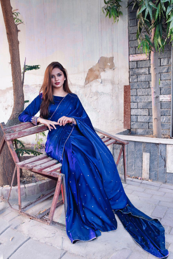 MAYON SILK SAREE IN BLUE
