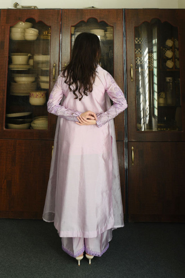 LAVENDER LONG SHIRT DRESS