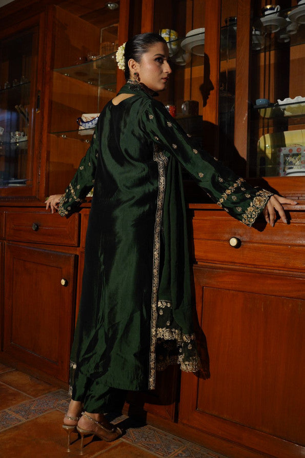 Ashnah Collection’25 ( Dark green dress )