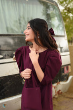 AKS (Burgundy Shalwar kameez )