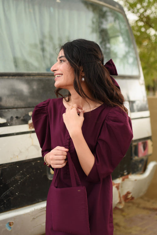 AKS (Burgundy Shalwar kameez )