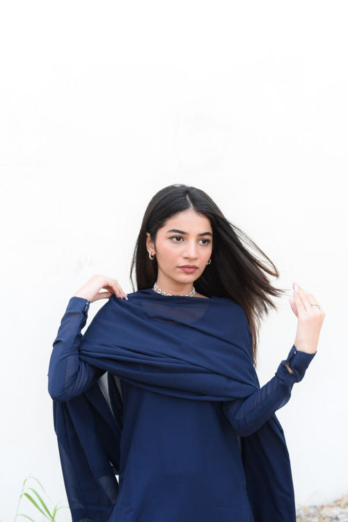 AKS By Amna Ismail ( BLUE PLAZO DRESS)