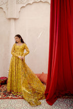 EID COLLECTION'25 ( FLORAL YELLOW DRESS )