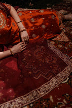 PHOOL COLLECTION ‘25 ( RUST LONG SHIRT DRESS)