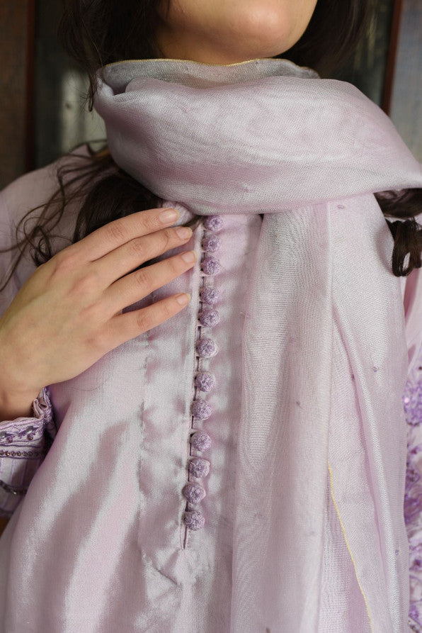 LAVENDER LONG SHIRT DRESS