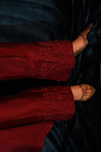 RAW SILK COLLECTION ‘25 BLOOD RED DRESS