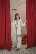 EID COLLECTION’25 WHITE FARSHI SHALWAR