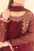 SONEHRI COLLECTION ( MAROON FARSHI )
