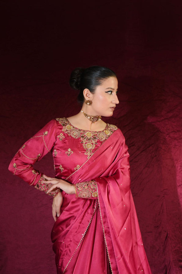 EXCLUSIVE COLLECTION ( PINK SAREE )&nbsp;
