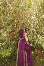 VOILET SHEESHA SILK DRESS