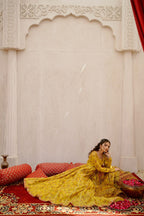 EID COLLECTION'25 ( FLORAL YELLOW DRESS )