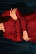 RAW SILK COLLECTION ‘25 BLOOD RED DRESS
