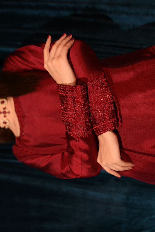 RAW SILK COLLECTION ‘25 BLOOD RED DRESS