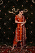 PHOOL COLLECTION ‘25 ( RUST LONG SHIRT DRESS)