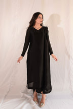 SHEESHA SILK BLACK DRESS